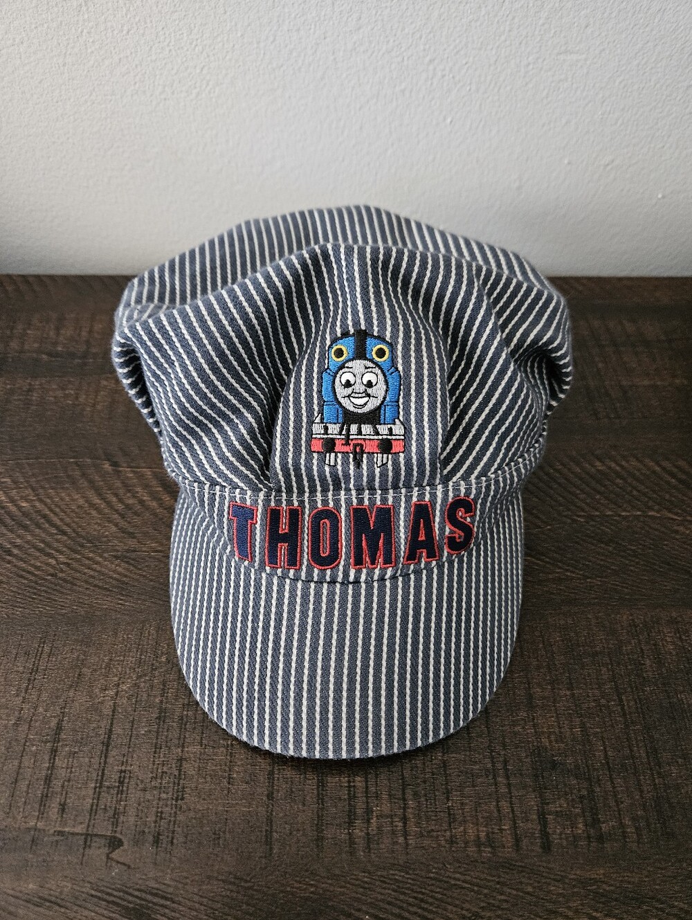 Vintage 2006 Thomas the Tank Engine Striped Conductor Hat - Blue - Kids